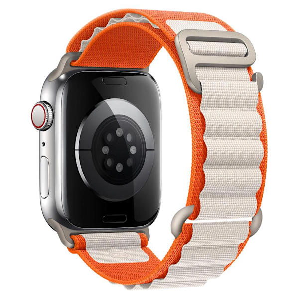Alpin loop för Apple Watch band 49mm 44mm 40mm 45mm 41mm 42mm 38mm 49 44 45 mm armband iWatch series 7 6 3 se 8 Ultra 49 band stjärnorange star orange 38mm 40mm 41mm