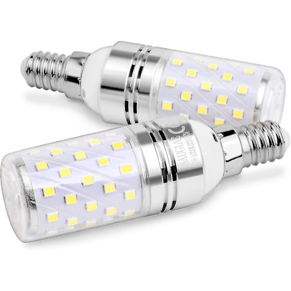 LED majslampe 12W, svarende til 100W pære, E14, 6000K kold hvid, 1200lm, 4-pak