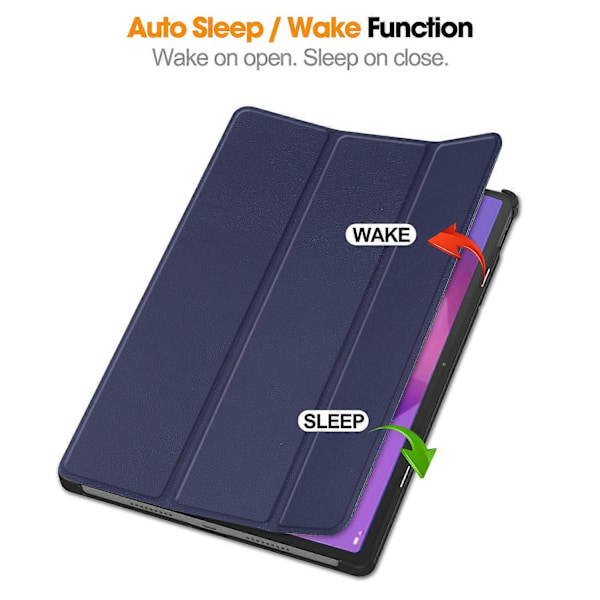 Etui til Lenovo Idea Tab Pro Anti-Drop Læder Stand Tablet Cover - Grå Multicolo[qb] Multicolor Dark Blue