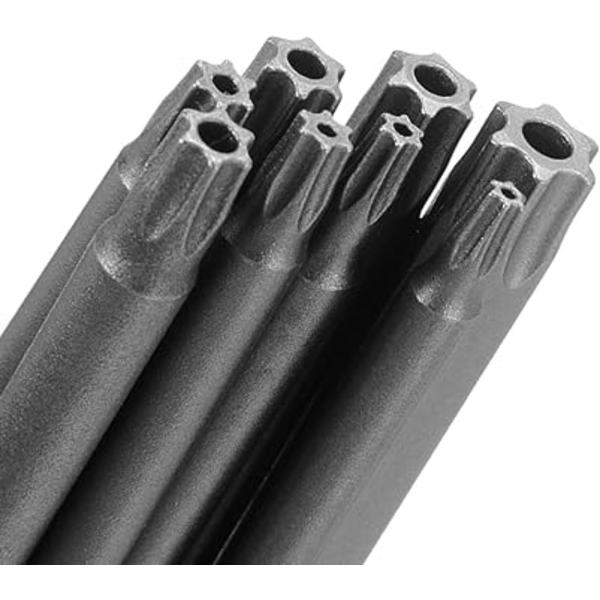 11 Bits 100mm længde Torx skruetrækker bitsæt, 1/4 tommer hex S