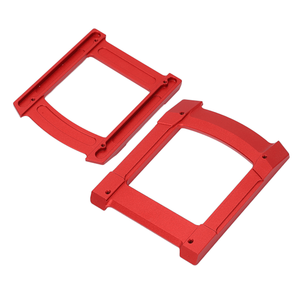 RC Skid Plate Glide Chassis Armor Guard Aluminum Alloy Accessory Set Kit for 1/10 Cars Red