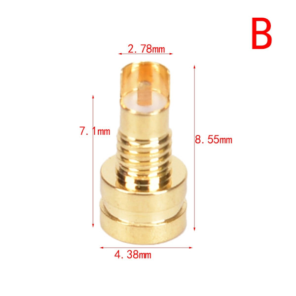 5 kpl MMCX naaras juotoslanka liitin PCB-asennustappi IE800 DIY o - Perfet Bronze Bronze 8.55x4.38mm