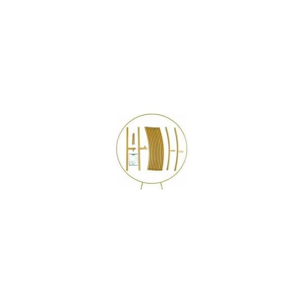 Dekorativ bryllupsbue Rund Diameter 2m gull(bt)