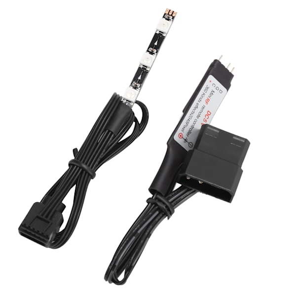 Fjärrkontroll Set RGB Full Color Belysning CPU Vattenkylning Tank Controller Kit 5V