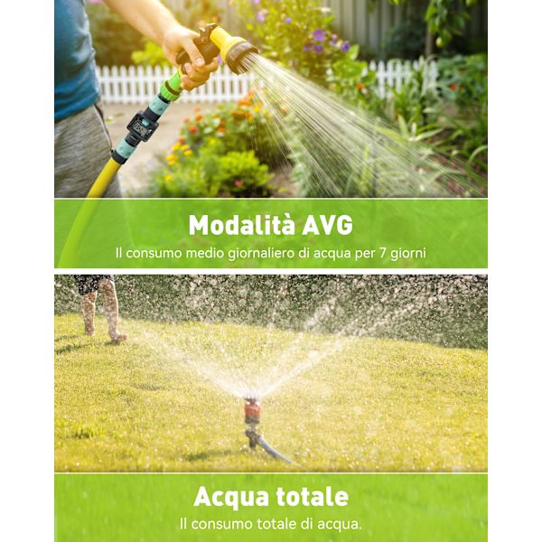 Övervaka vattenförbrukningen med vår digitala vattenflödesmätare - Snabba kopplingar - Gallons/liter mätning - Perfekt för husbilsslang
