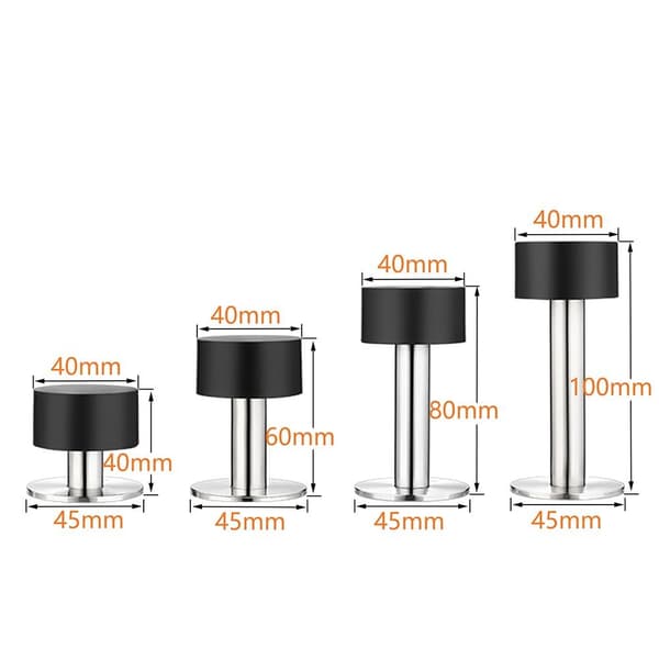 Dørstopper Gummi Hvid 100MM Hvid[qb] White 100mm
