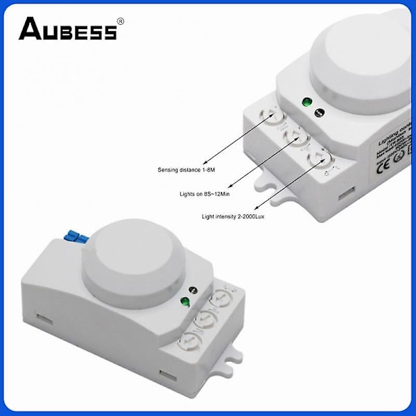 Mikrobølgesensorbryter 5,8 GHz LED-mikrobølgeradarsensorlysbryter