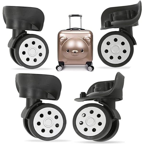 4pcs Suitcase Wheels, Universal Suitcase Replacement Spinners, Swivel Suitcase Wheels Replacement Accessories, For Case - Perfet