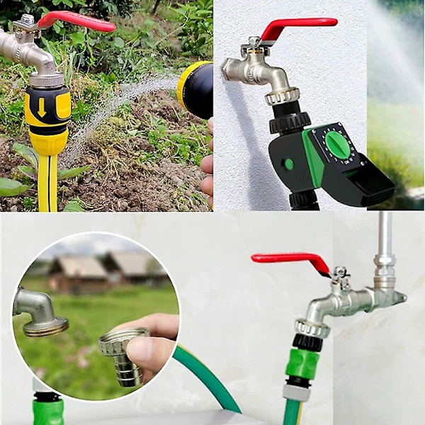 1000l tank tap 1000 liter regnvannshøster Ibc tank adapter 1/2 gjengetilkobling Pp Messinglokk 60mm grov gjenge hageslange Fittin