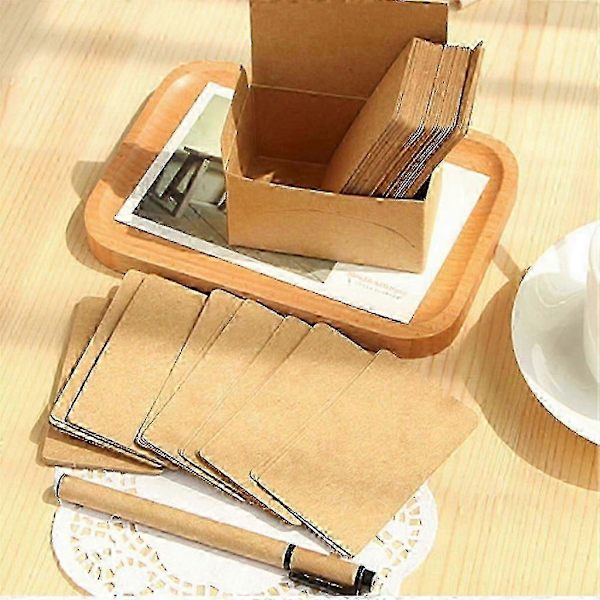 180 stk. Hvite blanke indekskort, tilpassbare, skrivbare for DIY-spill, studier, kunstprosjekter White