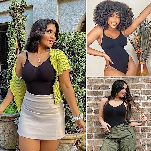 Body för kvinnor, magenkontroll, formande underkläder, sömlös skulpterande trosa, body shaper inuti brun brun brown L
