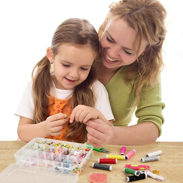 Snackboks med 24 rum, 2 transparente plader med låg til R[qb] 24 compartments