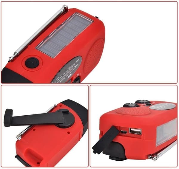 Kurvradio & Solcelleoplader/Nødradio & Powerbank