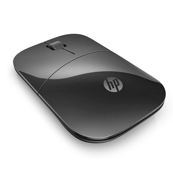 HP Z3700 2,4 GHz trådlös mus med blå LED, 1200 DPI optisk sensor, svart