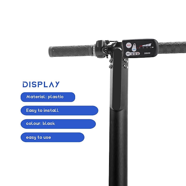 Elektrisk cykel 36v48v S800 Led LCD-måler kontrolpanel display til Ebike controller 5-polet vandtæt stik black