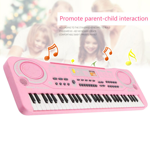 61-tangenter klaverkeyboard, 61 mini-tangenter bærbart musikklaver til begyndere børn