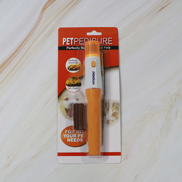 1 stk Elektrisk Pet Neglesliper Pet Klo Sliper Sett Hjem Manikyr For Katter, Hunder Og Dyr Blister Packaging