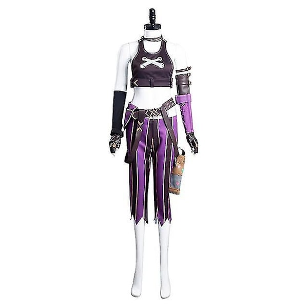 Rask levering Lol Jinx Cosplay Kostyme Uniform Antrekk League Of Legend - Perfekt Kostyme2 Costume2 XXL