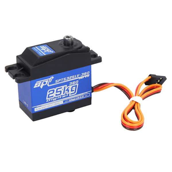 1500μs/ 330hz 360 Jatkuva pyöriminen SPT5525LV-360 25KG Digitaalinen servo RC-robotti