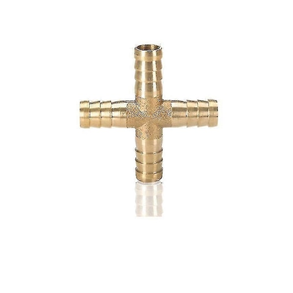 Mässing Barb Rörkoppling 2 3 4 Vägs Mässingskoppling för 4mm 5mm 6mm 8mm 10mm 12mm 16mm 19mm Slang Koppar Pagoda Vattenrörskopplingar-WELLNGS T 3-vägs T 3 way OD 10mm
