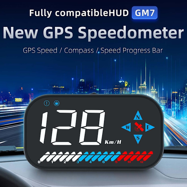 GPS-hastighetsmätare Bil Universal GPS Heads Up Display för alla fordon