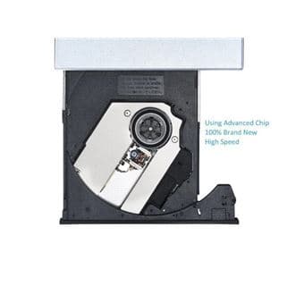 USB CD-DVD-RW-läsare/skrivare för HUAWEI PC Extern bärbar anslutning (SILVER)