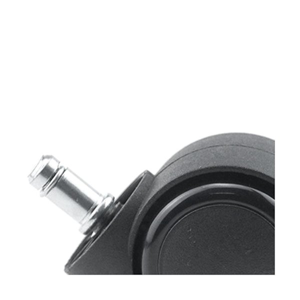 2 stk. 2 tommers svarte kontorstolhjul - Kontorstolhjul Heavy Duty-erstatning for tregulv/teppe