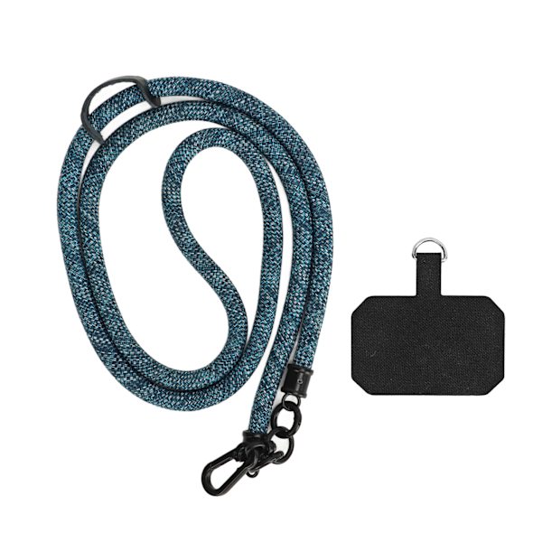 10MM Mobiltelefon Lanyard Metall Polyester Justerbar Axelrem Kring Halsrem för de Flesta Smartphones
