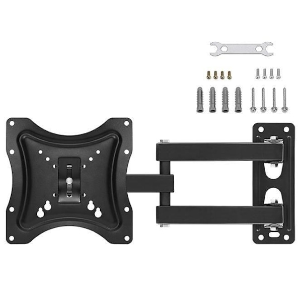 Vridbart TV-väggfäste - TV-fäste med arm - 14-55 tum - Perfet black
