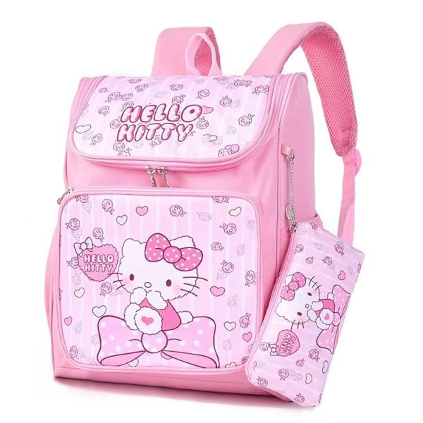 Ny Sanrio-serie tegneserie student ryggsekk Kitty Kuromi anime student Stationery stor skolesekk med etui 0*14*8cm - Perfet 3 3 30*14*38cm