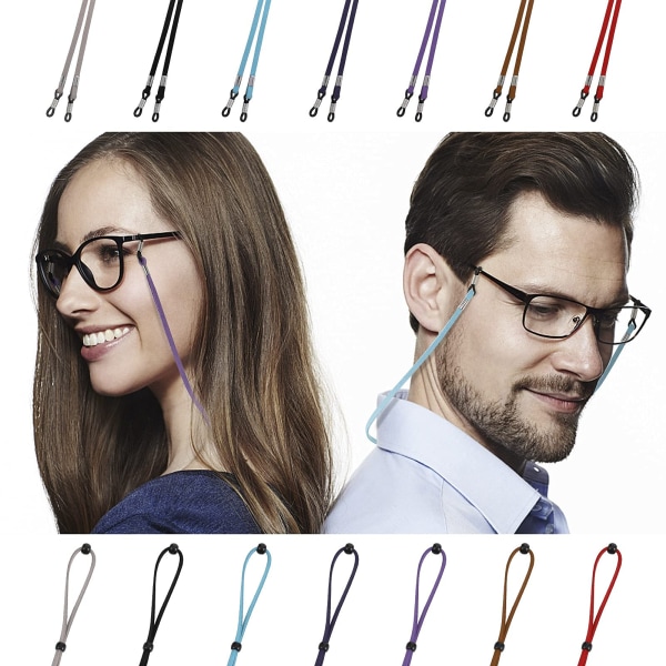 7 st glasögonremmar kedja, justerbara glasögonband glasögonhållare rem glasögonkedja glasögonarmband för kvinnor män