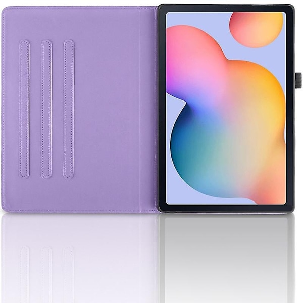 Nytt roterende Samsung-deksel for Galaxy Tab S6 Lite 2022/2020 10,4 tommer SM-P610/P613/P615/P619-360 Degr-WELLNGS Light purple