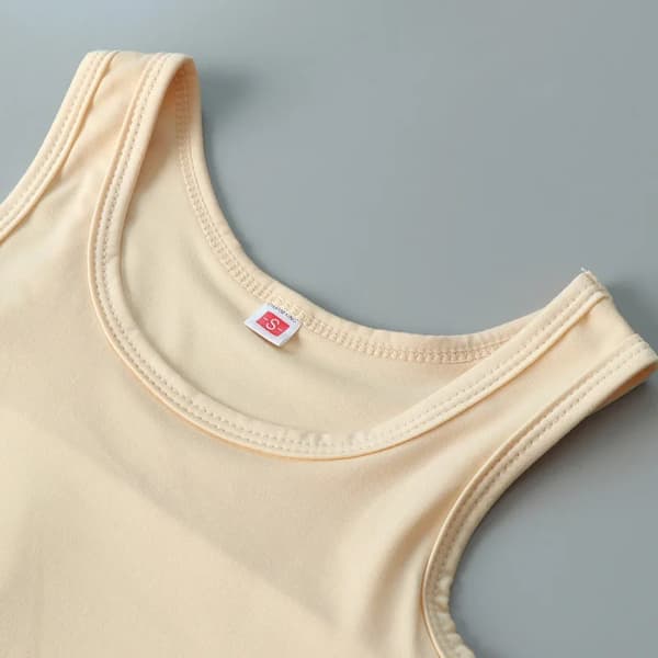 Kvinde flad brystbinder med bandage pullover halv længde korset lingeri transboy lesbisk trans undertøj vest brystbinder hud Leather 2XL