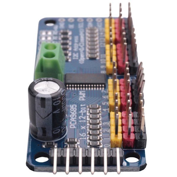 PCA9685 16-kanals 12-bitars PWM servomotor drivrutin IIC-modul för robotgränssnitt I2C-modul