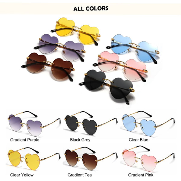 Hjerte Solbriller Dame Solbriller GRADIENT TE Gradient Tea