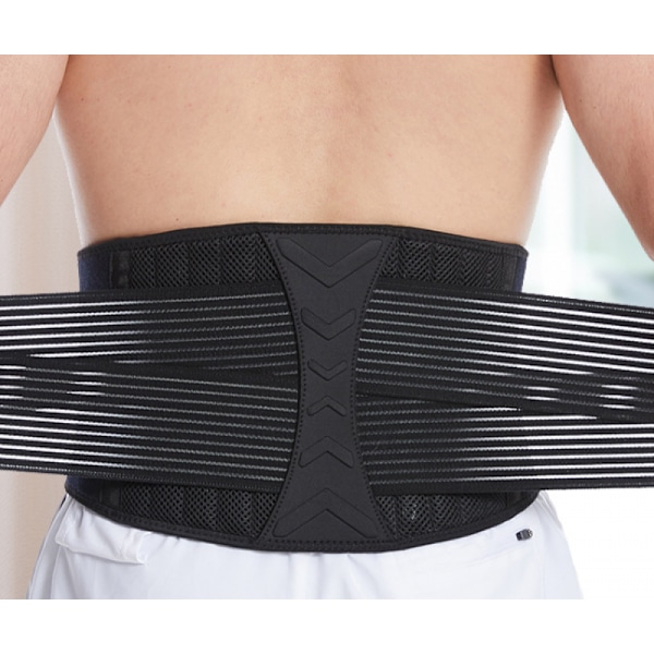 Women's Back Support Lumbar Pain Back Support Belt Men Instant Back Pain Relief Breathable Lumbar Belt(XL)