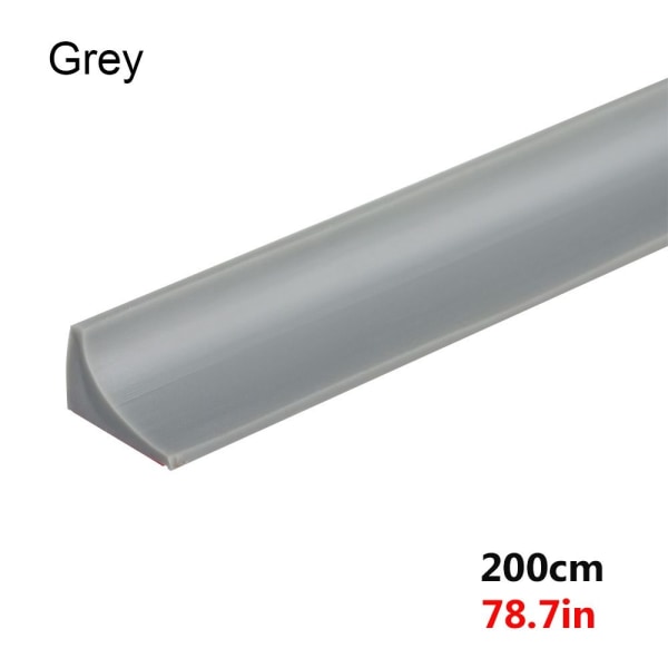 Vedenpitävä kynnyslista, harmaa, 200 cm Grey 200cm