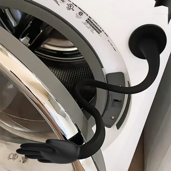 Dørholder for vaskemaskin – Justerbar ventilasjonsstativ for frontmatet vaskemaskin White