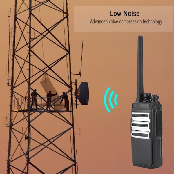 HURRISE Ladattava Walkie Talkie N.INC YK-55 Mini Ladattava Kannettava Walkie Talkie 3800mAh Pyöreä EU-pistoke 110-240V