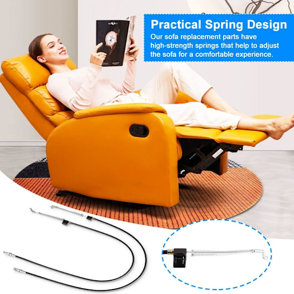 2 st Recliner Släpphandtag Universal Soffa Stol Recliner Handtag