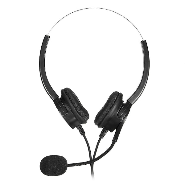 RJ11 Call Center Headset Telefon med ledning Mikrofon