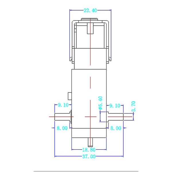 Sarjat DC-vaihdemoottori ja rengaspyörä DC 3V-6V Arduino Smart Car Robot -projektiin (keltainen)