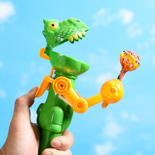 2 stk. lykkebringende-merkelig dinosaur Lollipop Robot Kreativ Tricky C