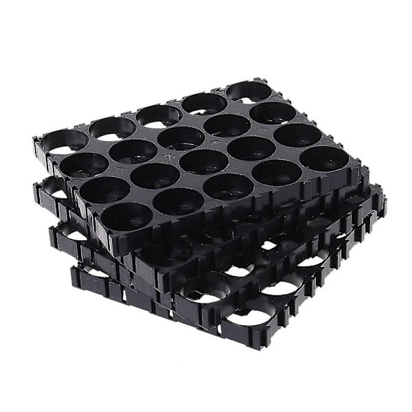 4 stk. 4x5 18650 Batteriholder Beslag Celle sikkerhed Anti-vibration plast