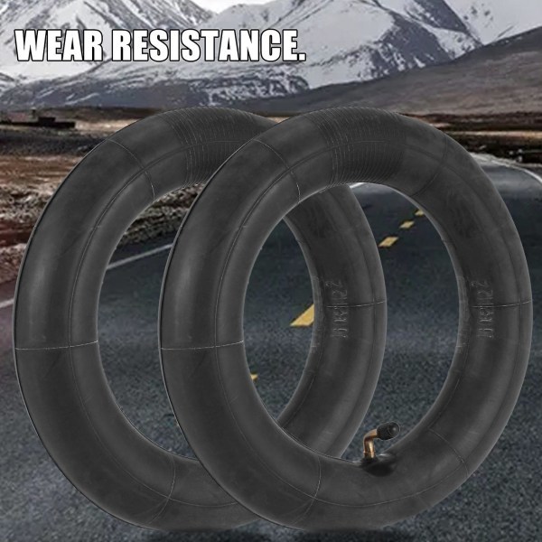 2 stycken 10 x 2.125 (10 tum) Scooter Innertube för 10x2 Däck 10x1.90 10x1.95 10x2 10x2.125 Elektrisk Scooter Innertube Svart