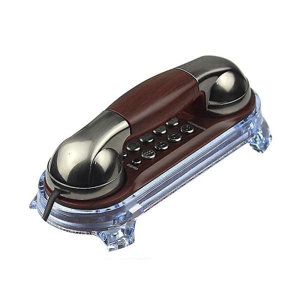 Retro sladdtelefon med numrerlagring Väggmonterad för hemmet