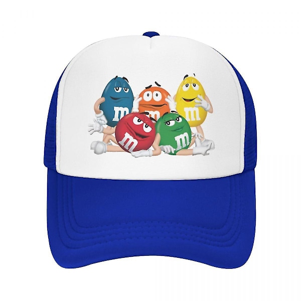 Personlig M&M's Sjokolade Baseball Caps Utendørs Menn Kvinner Justerbar Morsom Candy Meme Trucker Hatt Vår[qb] Black