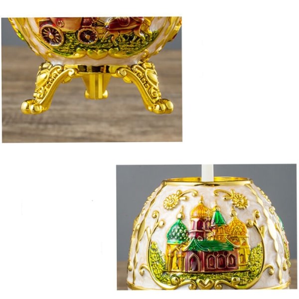 Fabergé-egg, Fabergé-egg Imperial Fabergé-egg Peach-egg Håndmalt emalje Fabergé-egg Tannpirker-egg