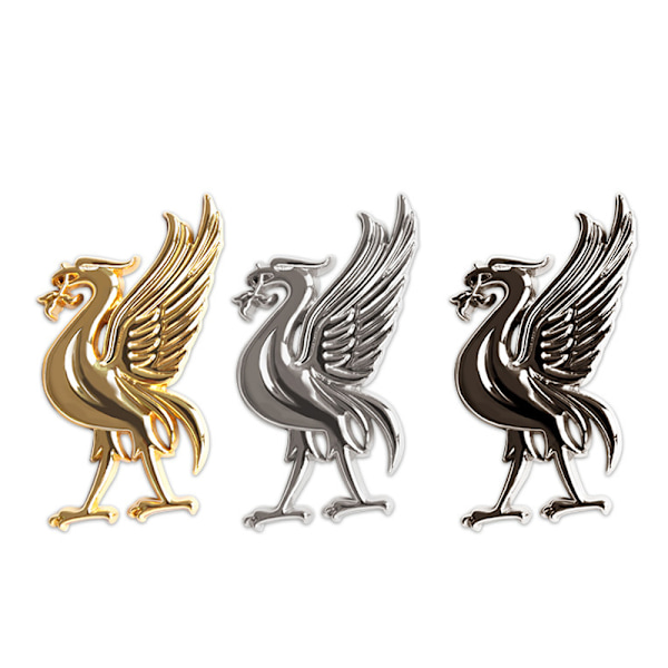 Kreativ fuglebil klistremerke emblem Liverpool FC ligafotballklubb laglogo Liverbird symbolmerke selvklebende bilklistremerke Gold