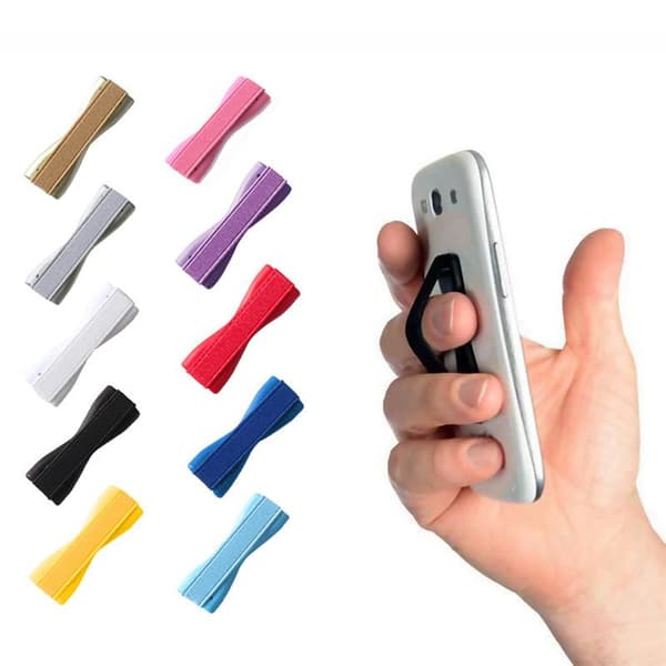 5-pakke - Mobilholder - Holder til mobil / Mobilring / Greb Sort(qb)